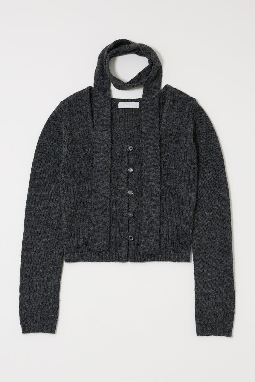 MOUSSY「MIX YARN KNIT トップス」|ニット・セーター|