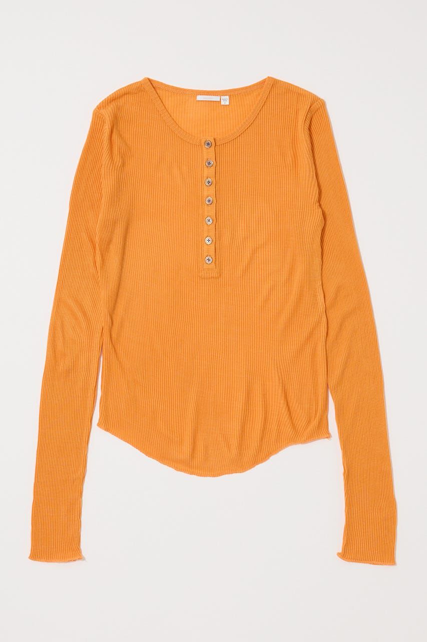 MOUSSY「HENRY NECK LONG SLEEVE Ｔシャツ」|Tシャツ・カットソー|