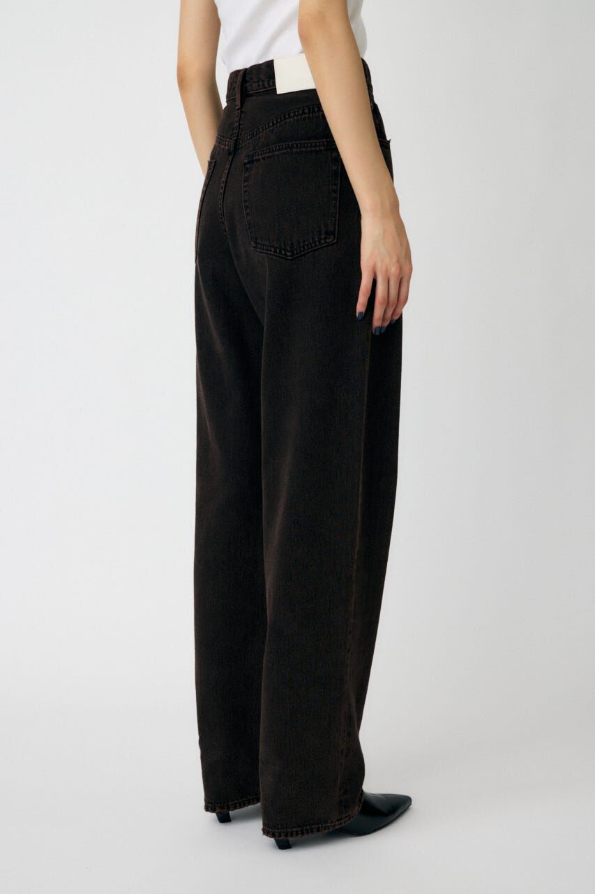 MOUSSY「MIDRISE LOOSE テーパード」|デニム|