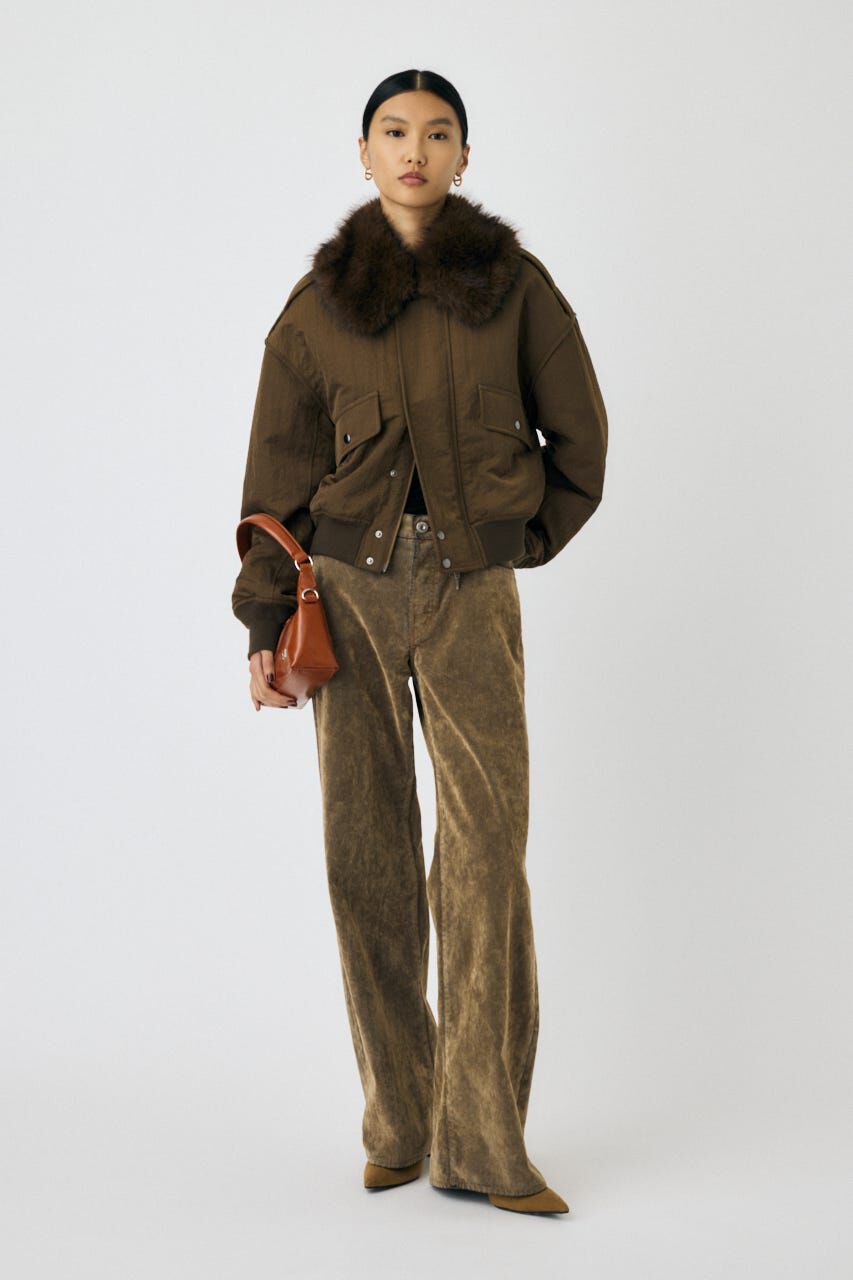 MOUSSY「MIDRISE CORDUROY バギー」|デニム|