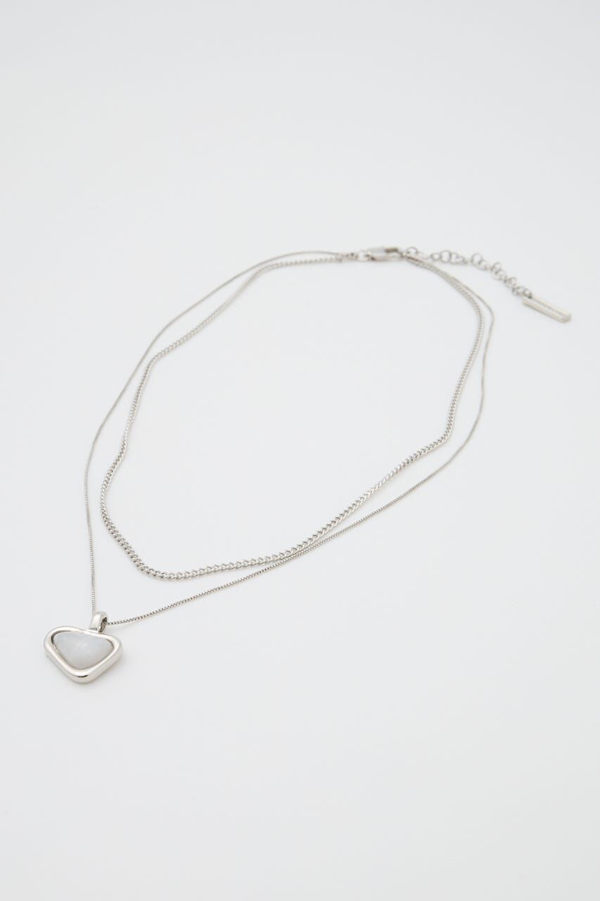 MOUSSY「CLEAR MARBLE ネックレス」|ネックレス|