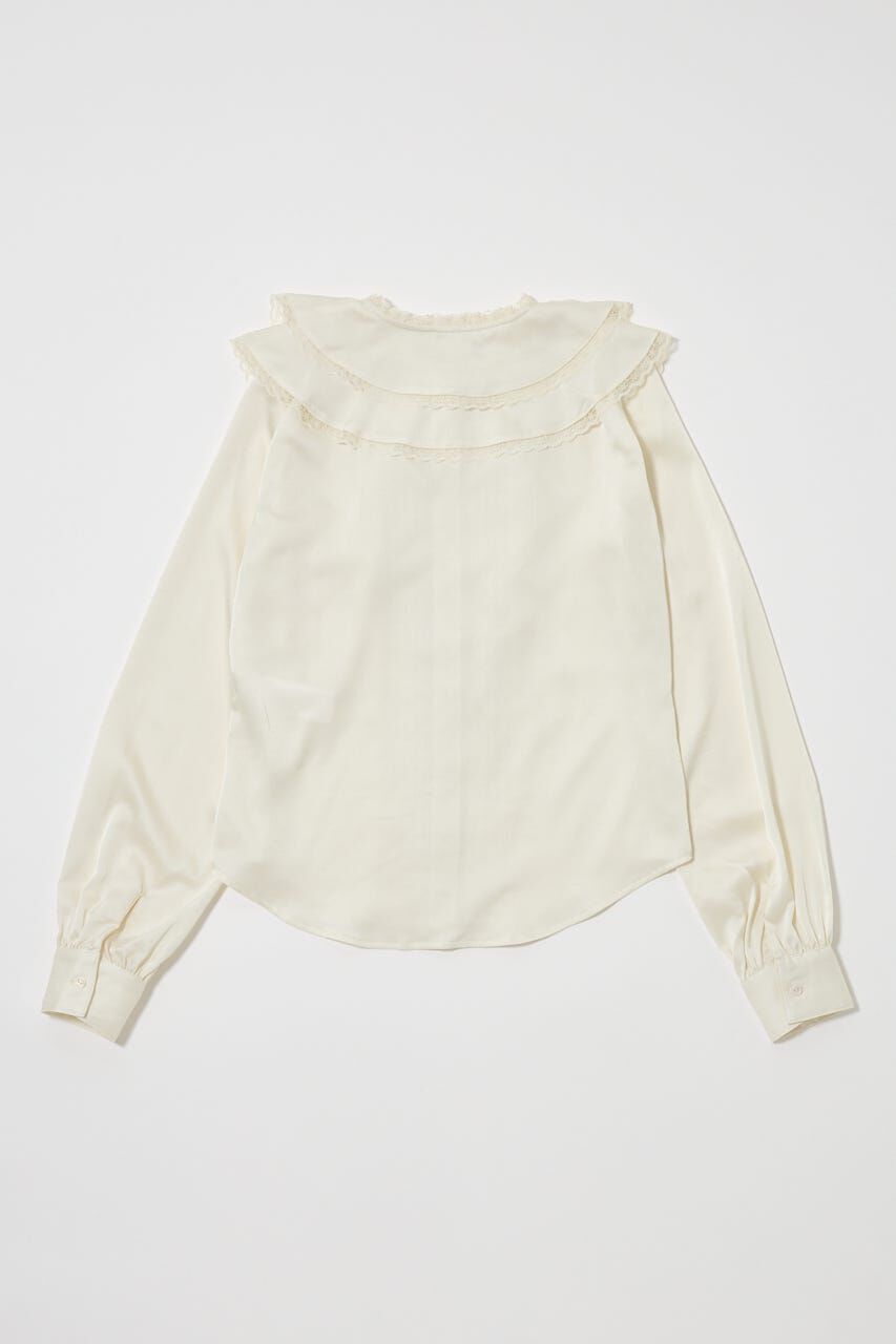 MOUSSY「DRAPE COLLAR ブラウス」|シャツ・ブラウス|
