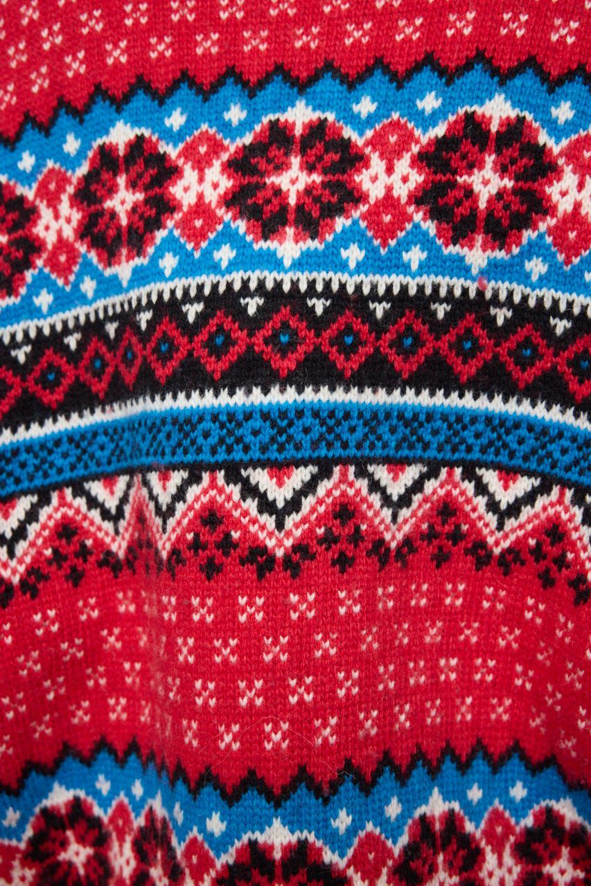 MOUSSY「HALF ZIP FAIR ISLE セーター」|ニット・セーター|