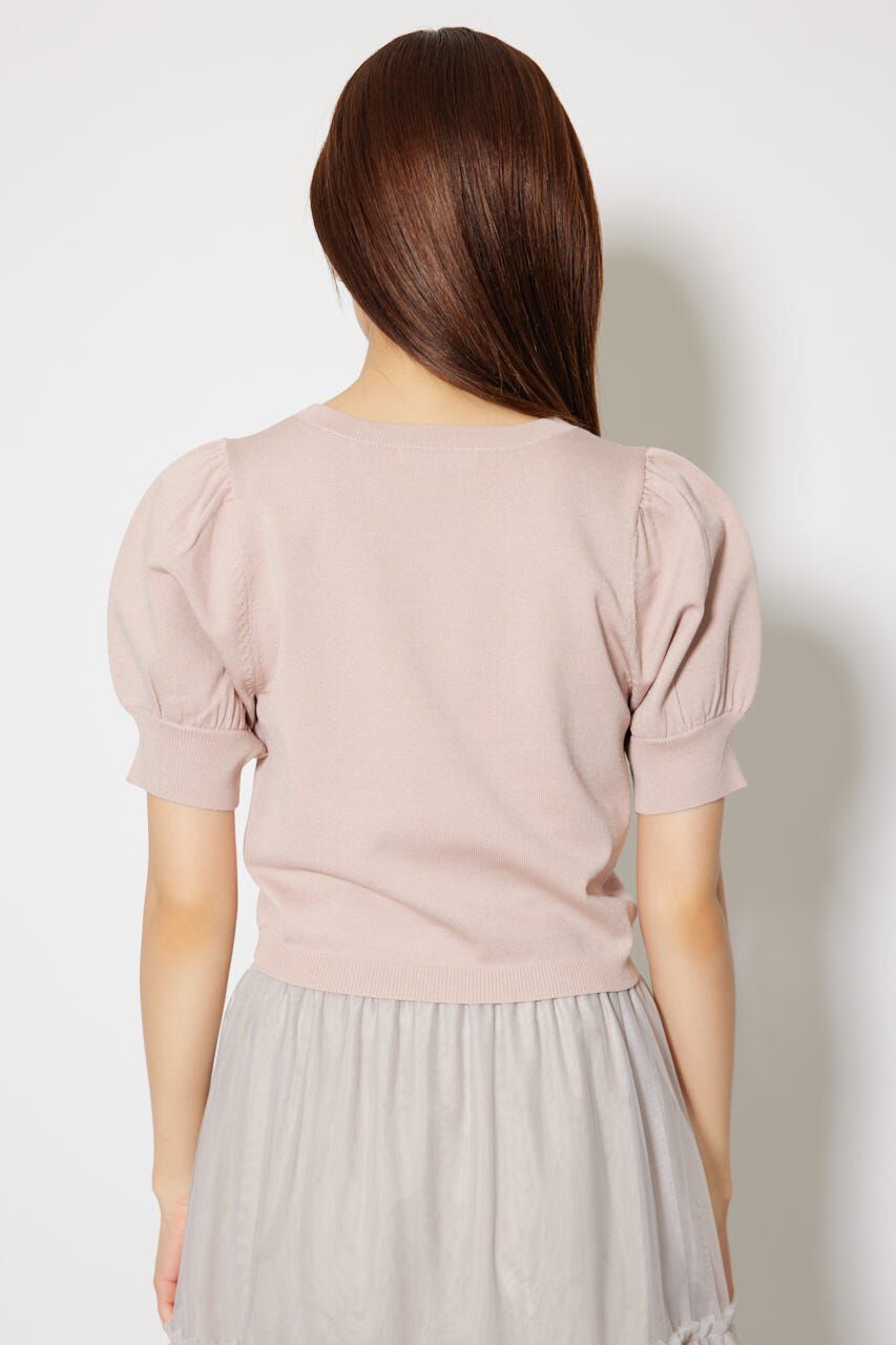 rienda「ジャガードロゴニットトップス」|ニット・セーター|