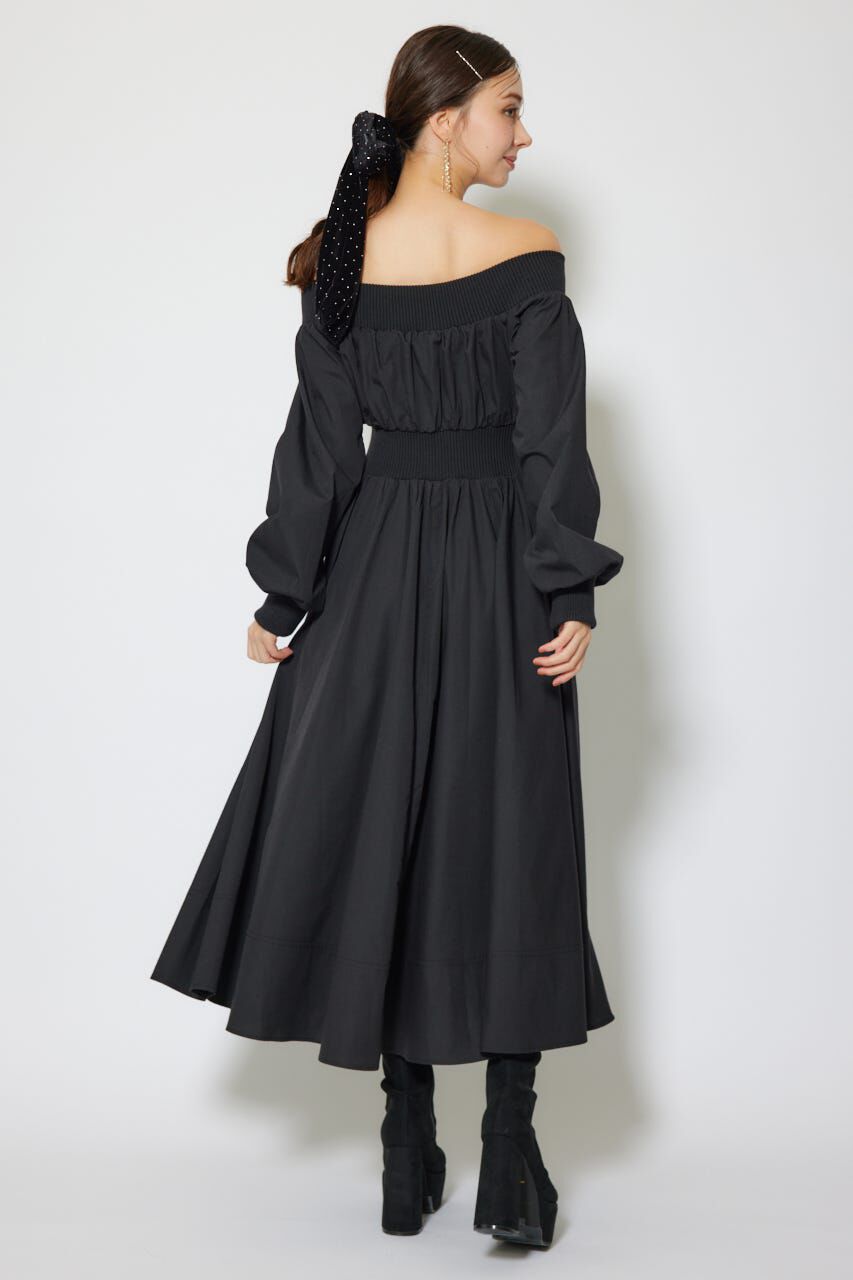 rienda「MA-1オフショルロングスリーブワンピース」|ワンピース|