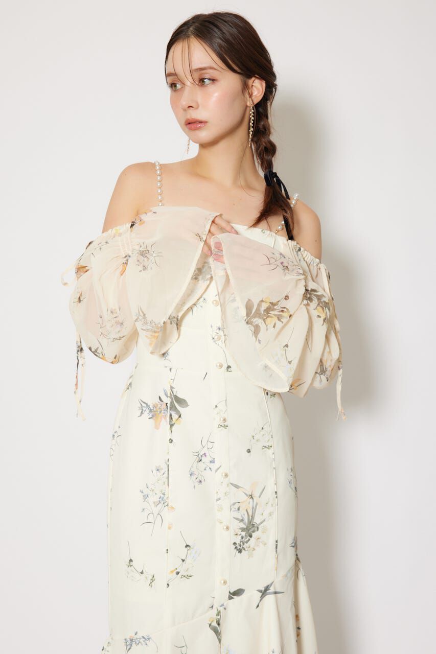 rienda「ビスチェパターンアシンンメトリーマーメイドワンピース」|ワンピース|