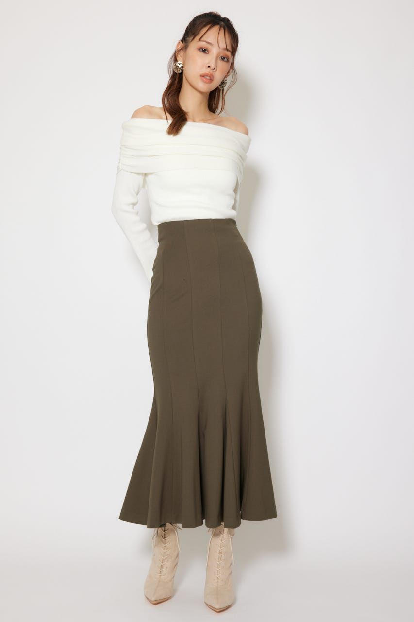 rienda「バックレースアップデザインマーメイドスカート」|スカート|