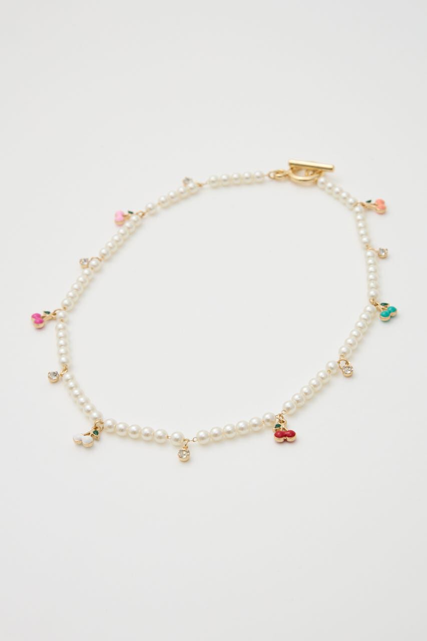 RODEO CROWNS「サクランボフェイクパールネックレス」|ネックレス|