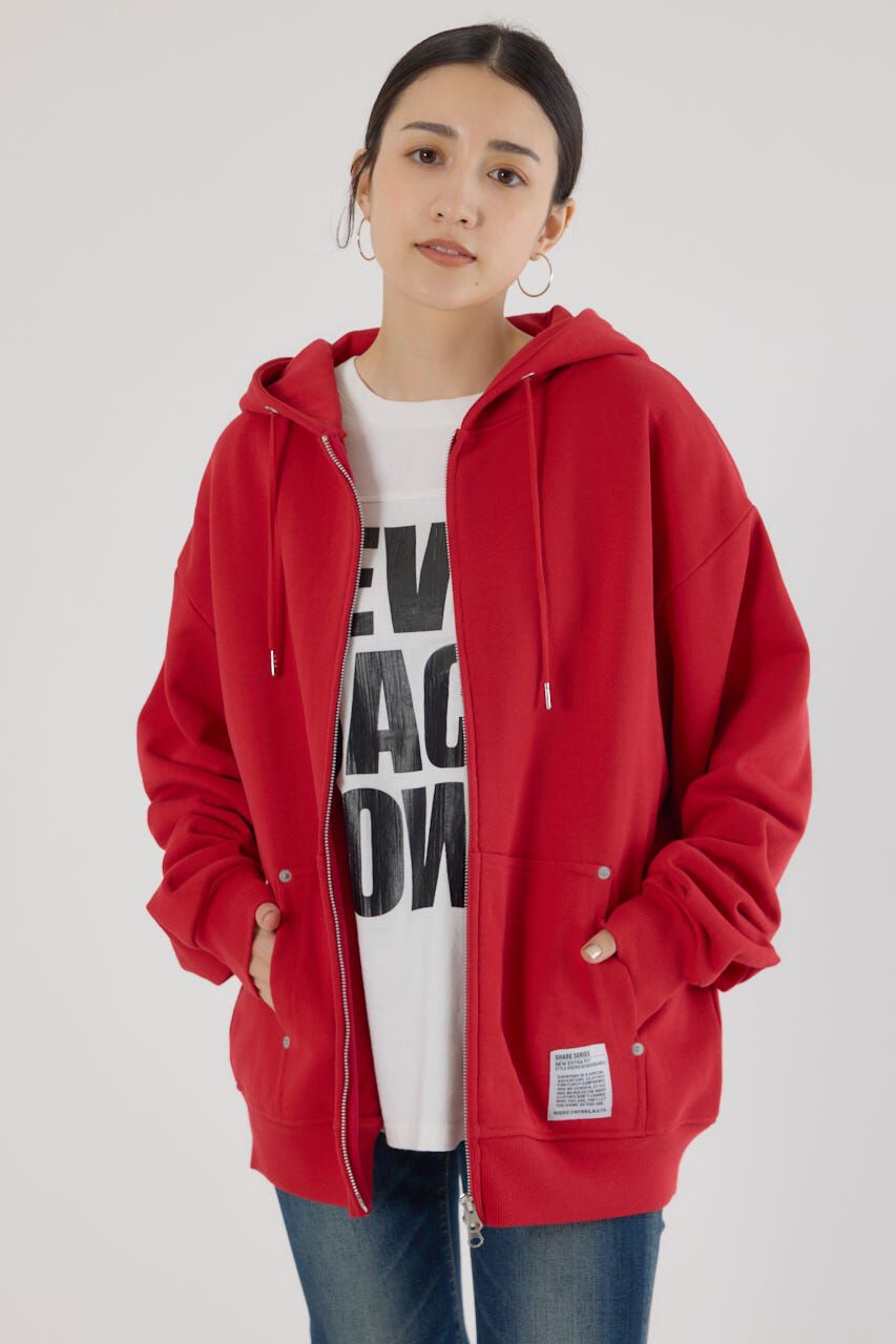 RODEO CROWNS「SHARE Wジップ パーカー」|パーカー|RED