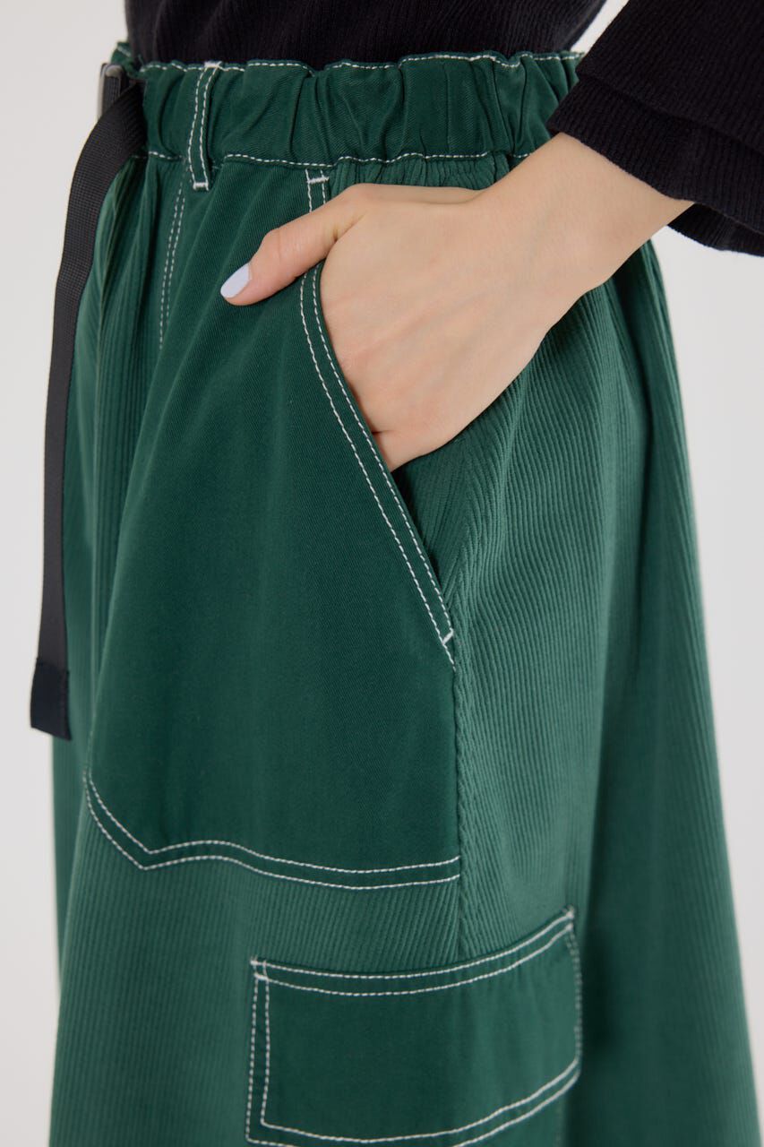 RODEO CROWNS「テープベルト異素材切替カーゴスカート」|スカート|