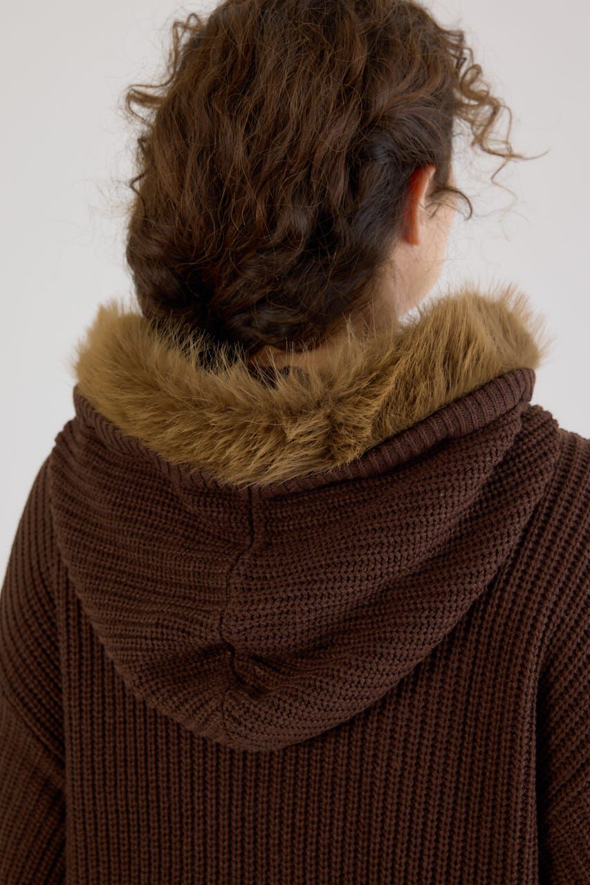 RODEO CROWNS「FADE LOGOニットジップフーディー」|パーカー|