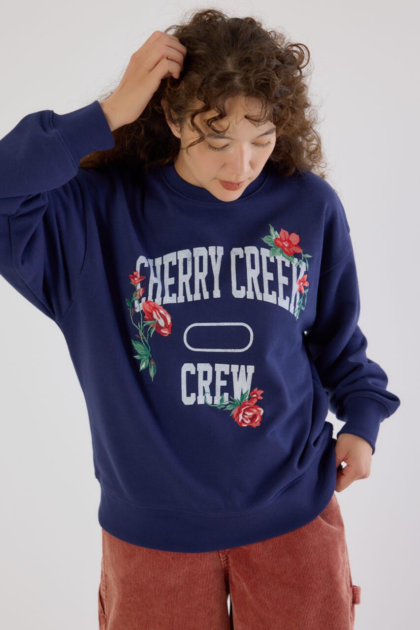 RODEO CROWNS「フラワーステッチカレッジスウェット」|パーカー|