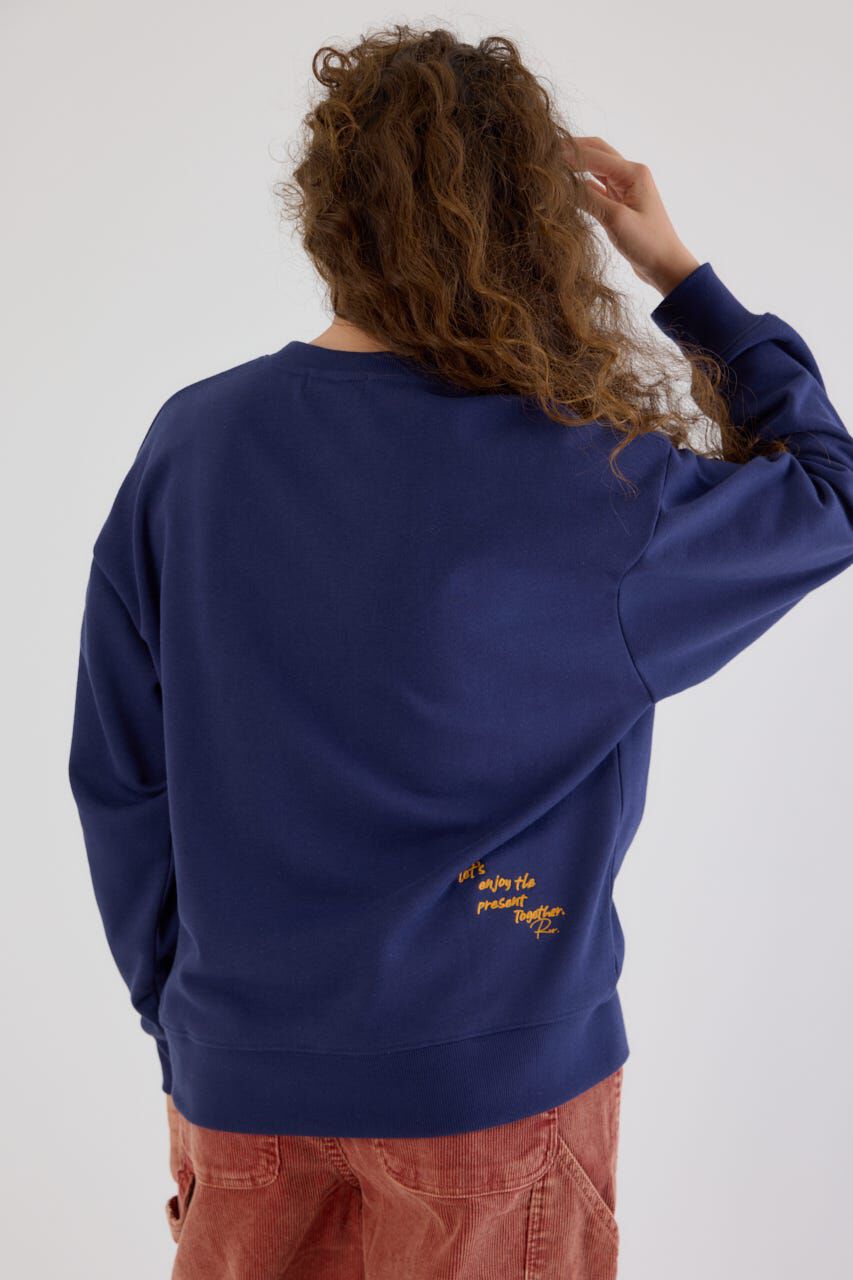 RODEO CROWNS「フラワーステッチカレッジスウェット」|パーカー|