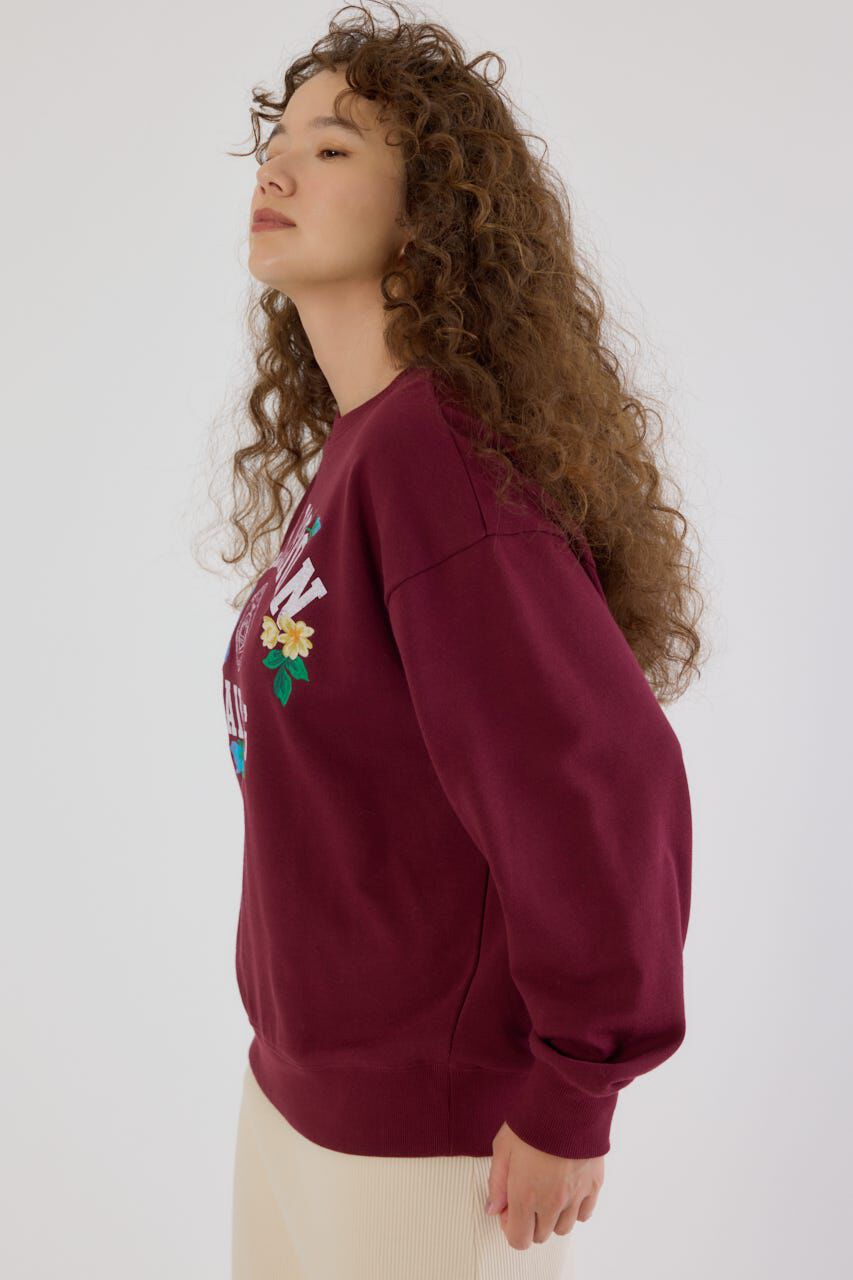 RODEO CROWNS「フラワーステッチカレッジスウェット」|パーカー|