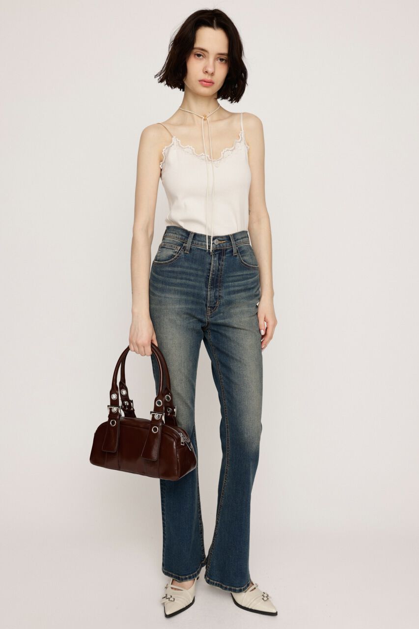 SLY「HW FLARE PT WITH ROICA（R）EF」|デニム|