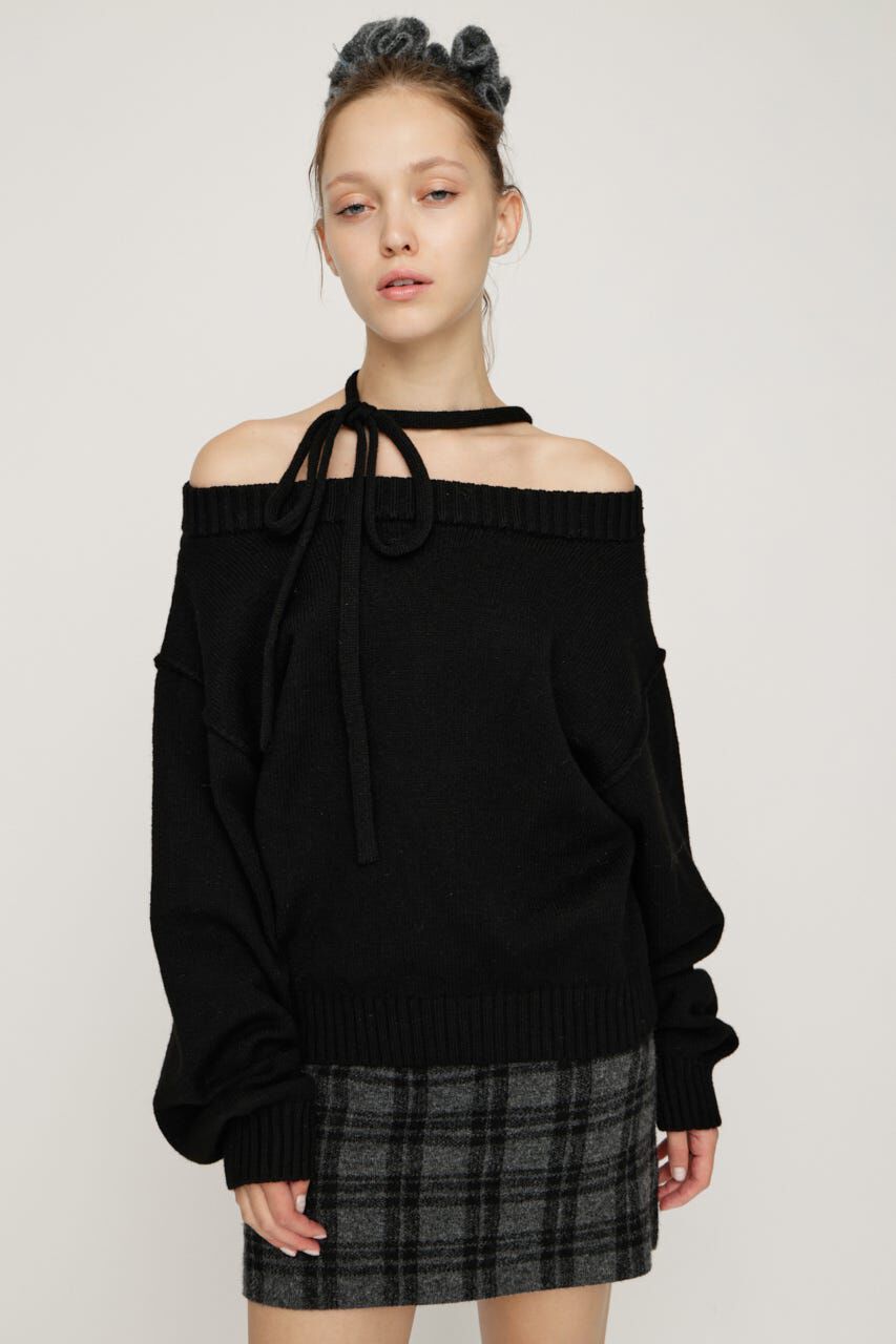 SLY「2WAY SHOULDER KNIT トップス」|ニット・セーター|