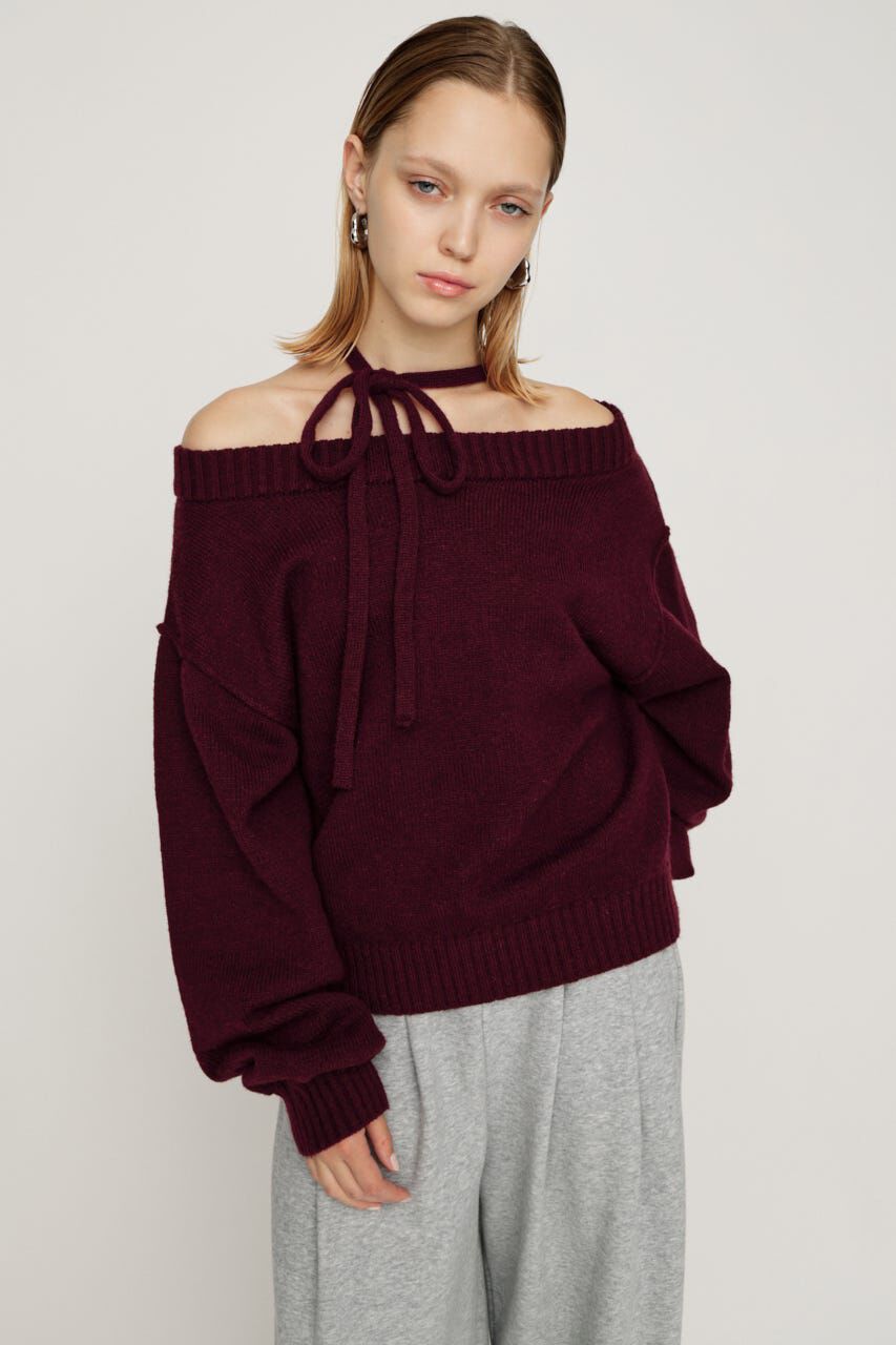 SLY「2WAY SHOULDER KNIT トップス」|ニット・セーター|