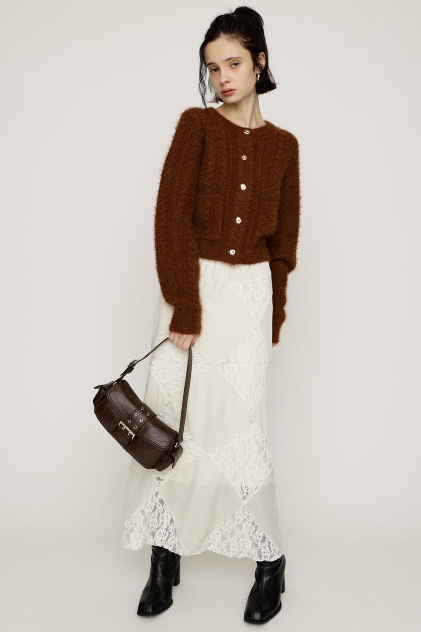 SLY「SHINY CABLE カーディガン」|カーディガン|