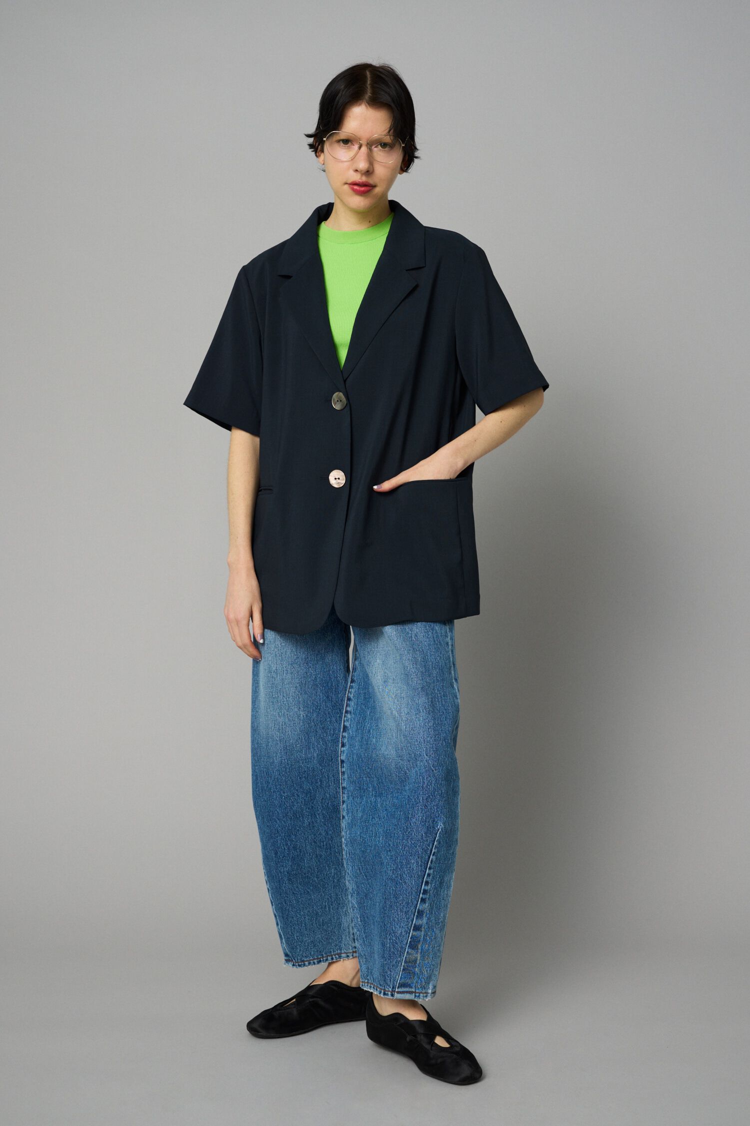 HeRIN.CYE「Over size half  jacket」|その他|