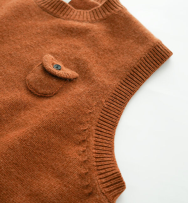 休日と詩「休日のスモールポケットベスト」|ベスト・ジレ|