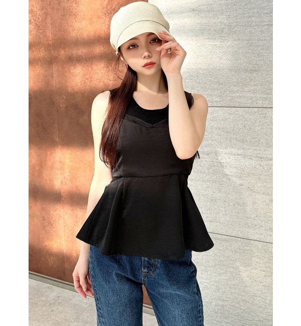 RESEXXY「シアーコンビキャミソール」|キャミソール|