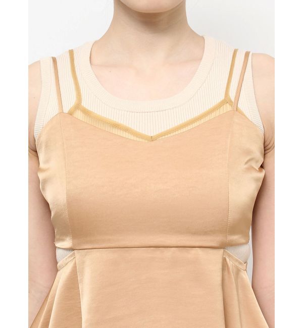 RESEXXY「シアーコンビキャミソール」|キャミソール|