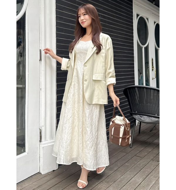 dazzlin「バックリボンジャカードキャミワンピース」|ワンピース|