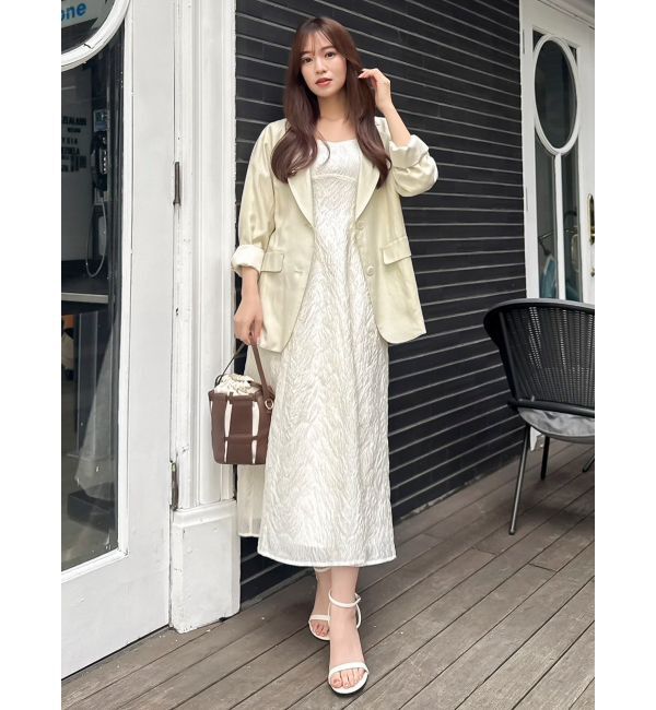 dazzlin「バックリボンジャカードキャミワンピース」|ワンピース|