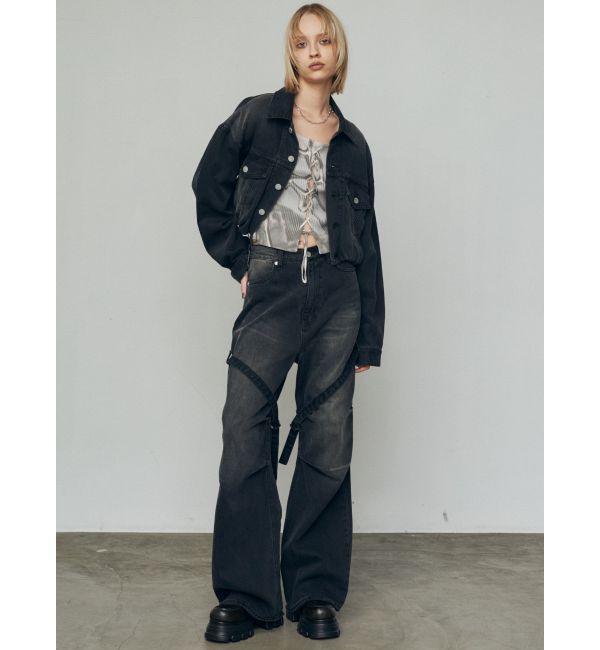 EMODA「バルーンコンパクトデニムブルゾン」|ブルゾン・スタジャン|