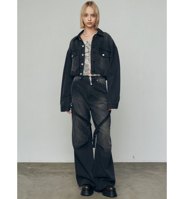 EMODA「バルーンコンパクトデニムブルゾン」|ブルゾン・スタジャン|