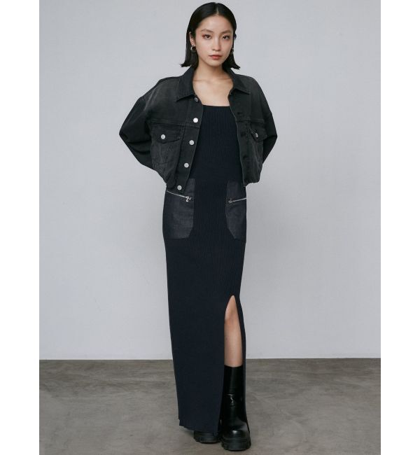 EMODA「バルーンコンパクトデニムブルゾン」|ブルゾン・スタジャン|