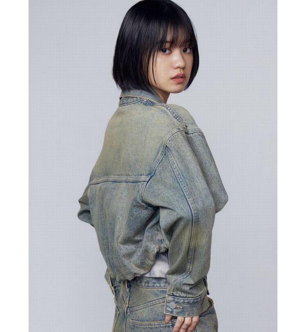 EMODA「バルーンコンパクトデニムブルゾン」|ブルゾン・スタジャン|