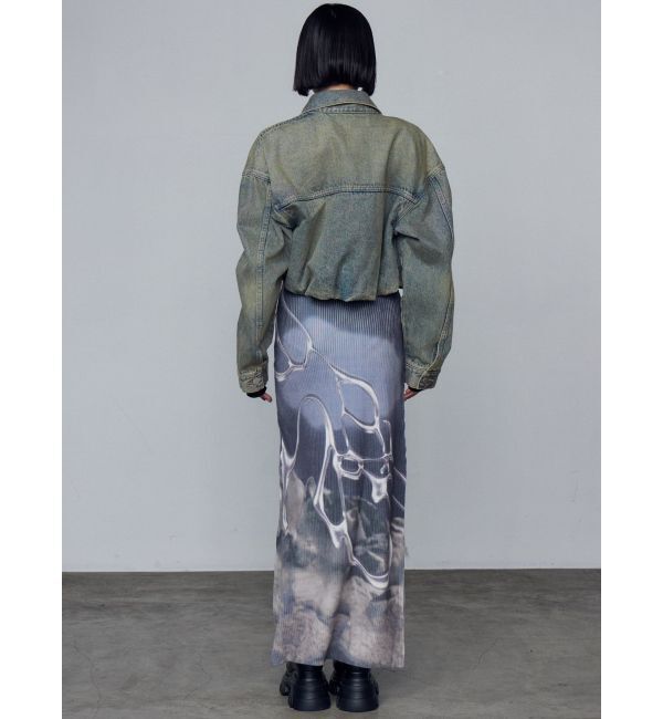 EMODA「バルーンコンパクトデニムブルゾン」|ブルゾン・スタジャン|