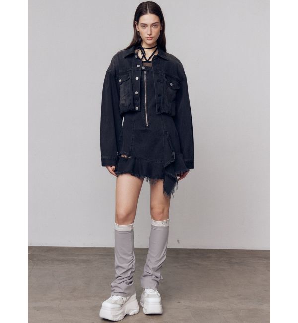 EMODA「バルーンコンパクトデニムブルゾン」|ブルゾン・スタジャン|