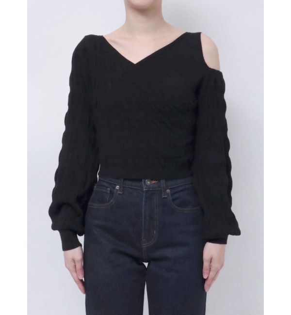 EMODA「アシンメトリークロスニット」|ニット・セーター|