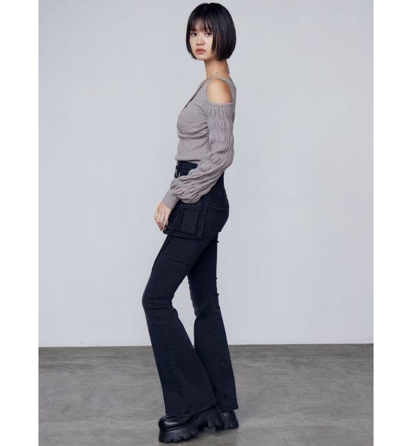 EMODA「アシンメトリークロスニット」|ニット・セーター|