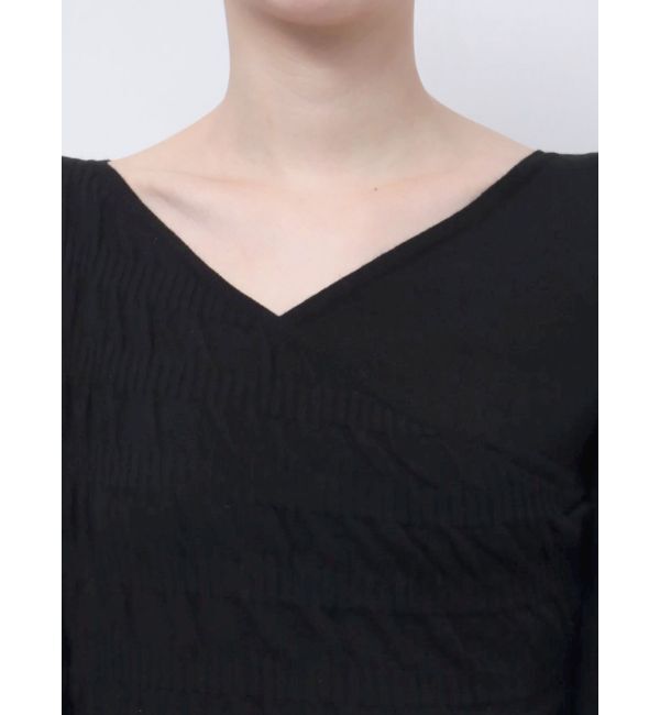 EMODA「アシンメトリークロスニット」|ニット・セーター|