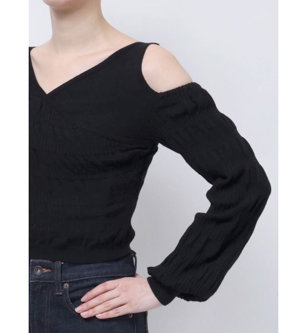 EMODA「アシンメトリークロスニット」|ニット・セーター|