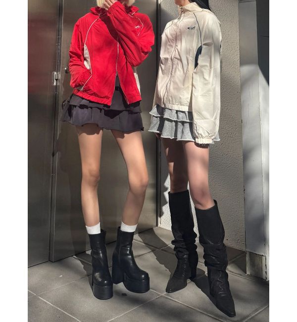 EMODA「ナイロンジップアップブルゾン」|ブルゾン・スタジャン|