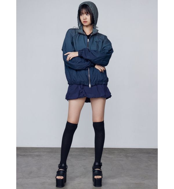 EMODA「ナイロンジップアップブルゾン」|ブルゾン・スタジャン|