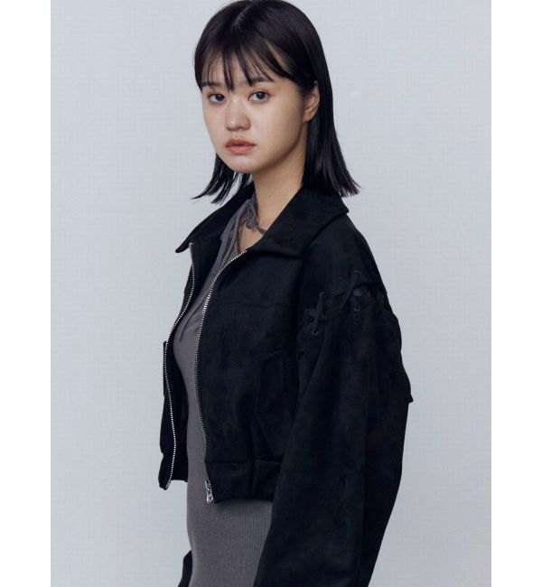 EMODA「フェイクスエードブルゾン」|ブルゾン・スタジャン|