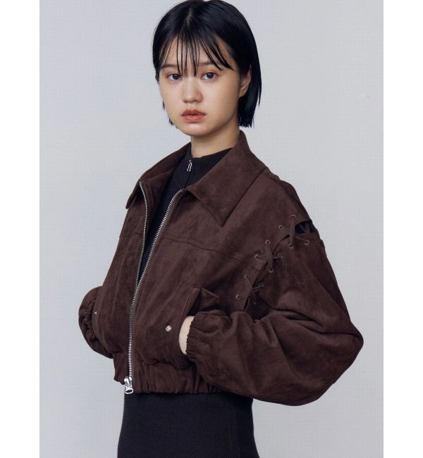 EMODA「フェイクスエードブルゾン」|ブルゾン・スタジャン|