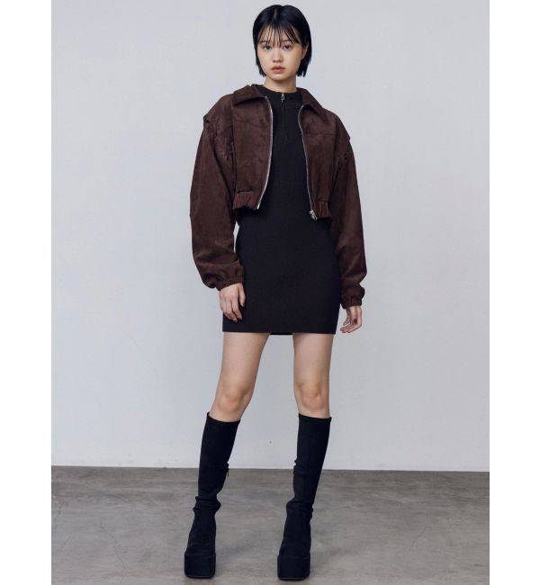 EMODA「フェイクスエードブルゾン」|ブルゾン・スタジャン|