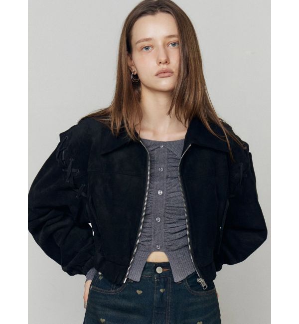 EMODA「フェイクスエードブルゾン」|ブルゾン・スタジャン|