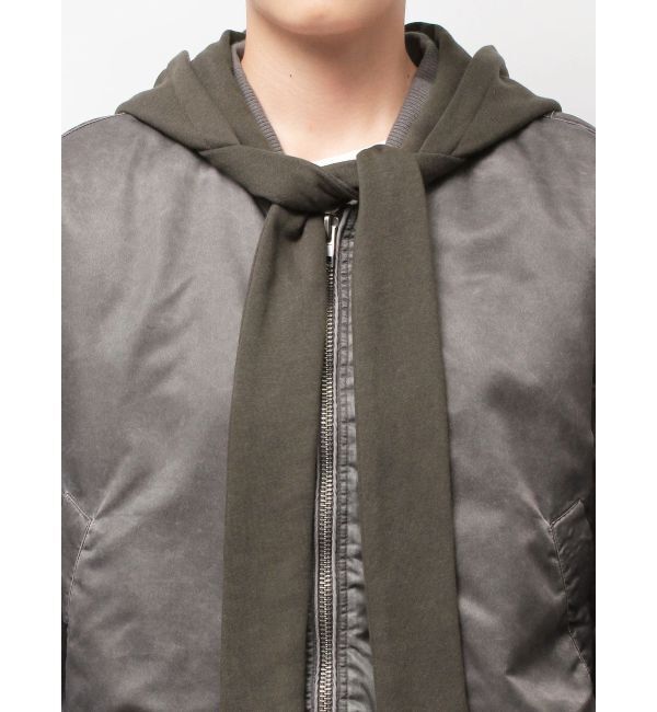 EMODA「スカーフフーディナイロンブルゾン」|ブルゾン・スタジャン|