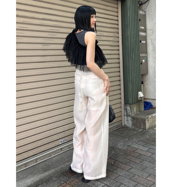 MURUA「チュールフリルレイヤードタンクトップ」|タンクトップ|