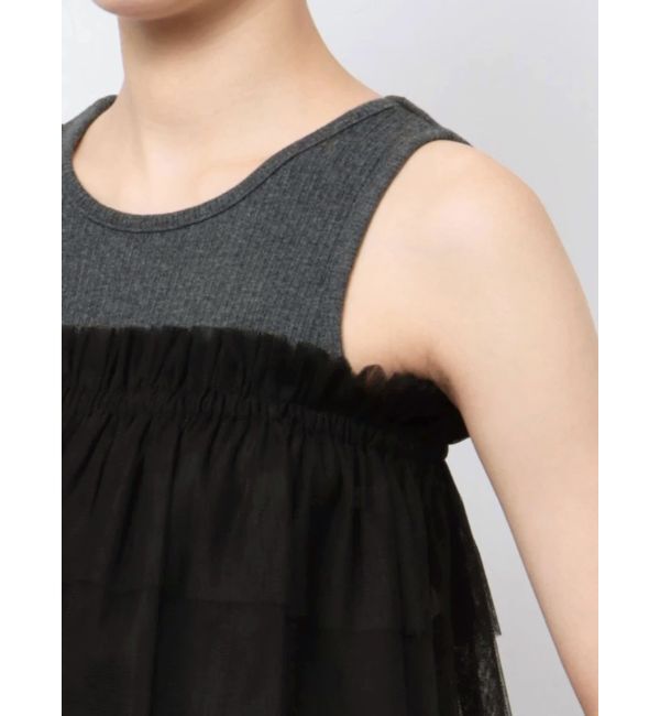 MURUA「チュールフリルレイヤードタンクトップ」|タンクトップ|