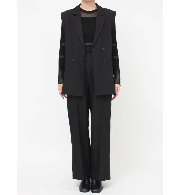 MURUA「バックベルトテーラードジレ【セットアップ着用可】」|ベスト・ジレ|