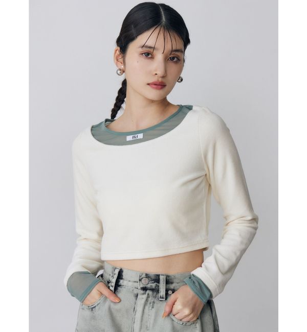 MURUA「シアードッキングベロアトップス」|Tシャツ・カットソー|