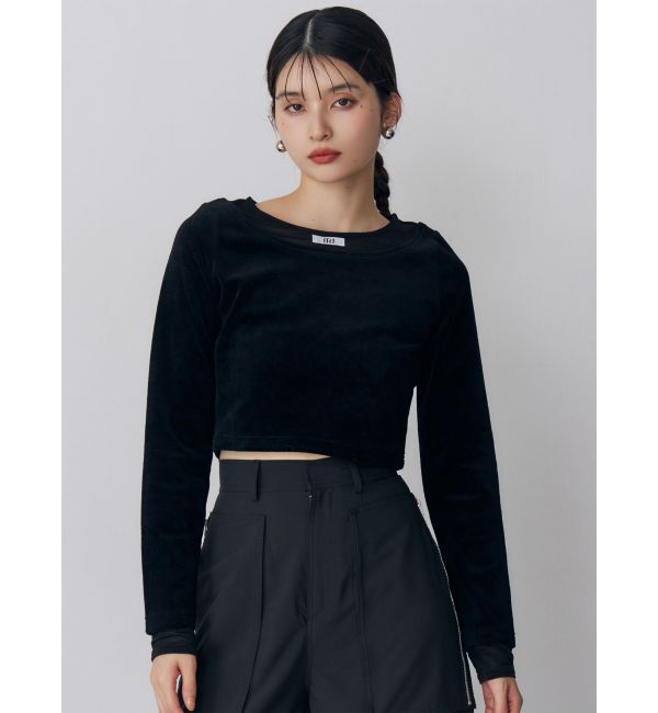 MURUA「シアードッキングベロアトップス」|Tシャツ・カットソー|